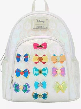 Loungefly Disney Princess Bows Iridescent Mini Backpack New! box Lunch Exclusive